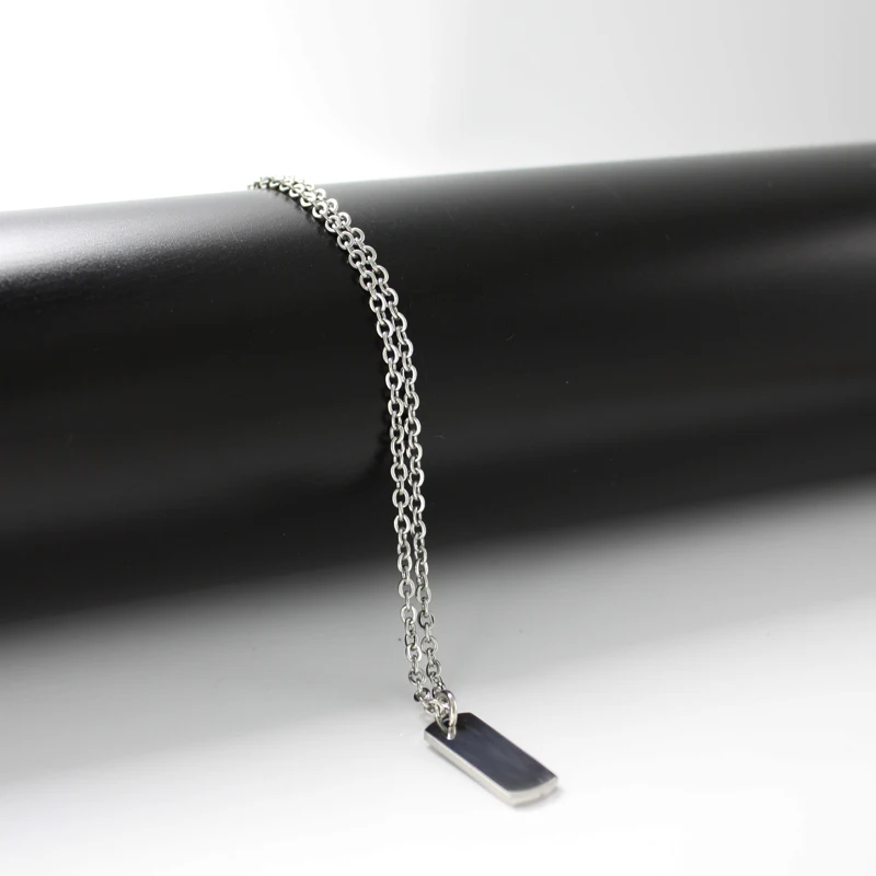Sangsy Stainless Steel Women/Mens Necklace Small Stainless Steel Pendant Dog Tags Army Nameplate Mens Pendant Note Necklace
Sangsy Stainless Steel Women/Mens Necklace Small Stainless Steel Pendant Dog Tags Army Nameplate Mens Pendant Note Necklace