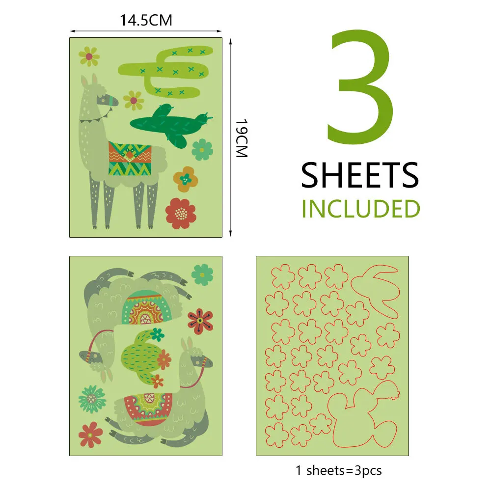 Color Box Cactus Alpaca Fluorescent Wallpaper Luminous Wall Sticker Children's Room Switch Paste Room Decoration Wall Sticker
Color Box Cactus Alpaca Fluorescent Wallpaper Luminous Wall Sticker Children's Room Switch Paste Room Decoration Wall Sticker