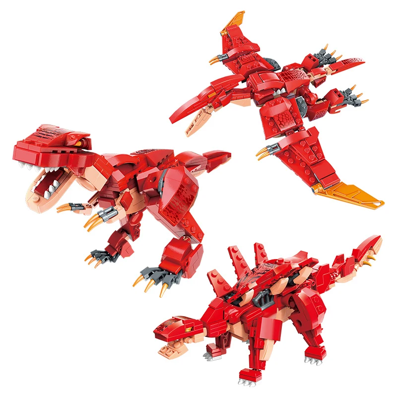 Jurassic Dinosaur Warfare Series Two Get Battle Dragon Deformation Assembled Building Block Bricks Children's Puzzle Toys Gift
Jurassic Dinosaur Warfare Series Two Get Battle Dragon Deformation Assembled Building Block Bricks Children's Puzzle Toys Gift