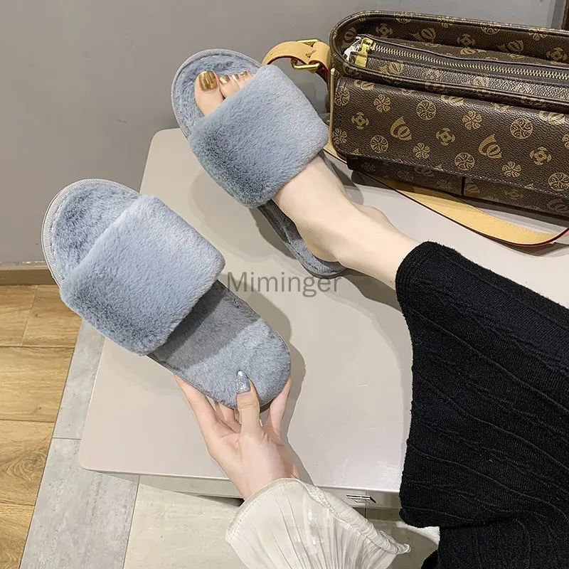 2021 Fluffy Home Slippers Women Faux Fur Slippers Cozy Furry Slides Open Toe Slip on Soft Slippers House Floor Plush Warm Shoes
2021 Fluffy Home Slippers Women Faux Fur Slippers Cozy Furry Slides Open Toe Slip on Soft Slippers House Floor Plush Warm Shoes
