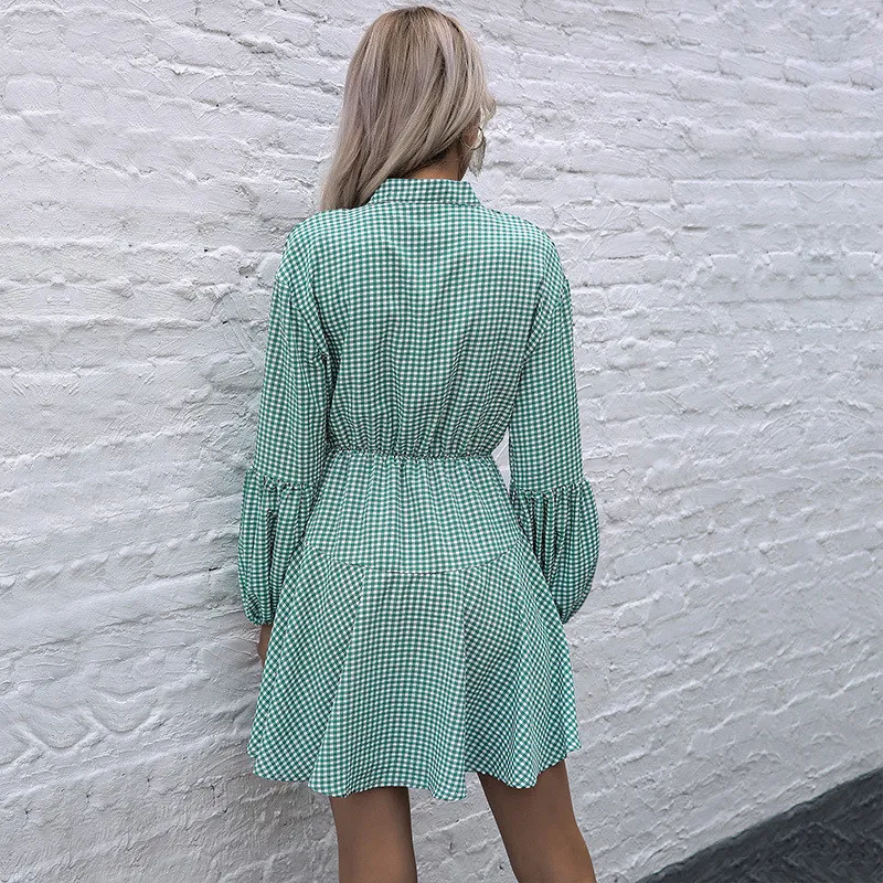 Summer Print Dress For Women 2021 Europe America Elastic Waist Long Sleeve Fashion Slim Plaid Leopard Dresses Feminina LR1056
Summer Print Dress For Women 2021 Europe America Elastic Waist Long Sleeve Fashion Slim Plaid Leopard Dresses Feminina LR1056