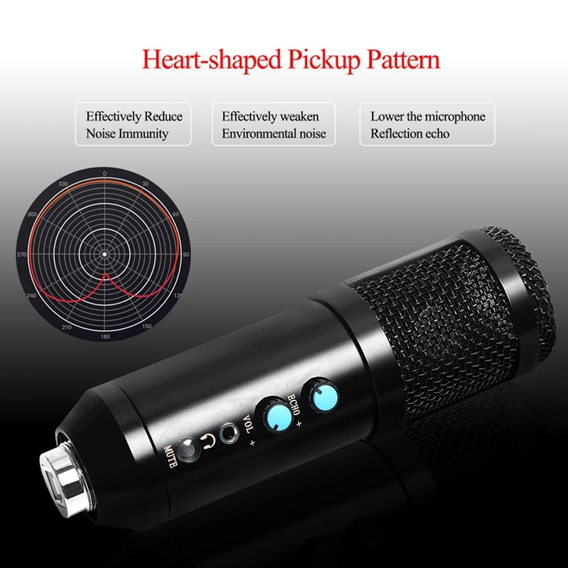 BM858 USB Condenser Microphone Kit for Computer, Professional Streaming Podcast, Live Streaming, Gaming,Sing,Studio
BM858 USB Condenser Microphone Kit for Computer, Professional Streaming Podcast, Live Streaming, Gaming,Sing,Studio