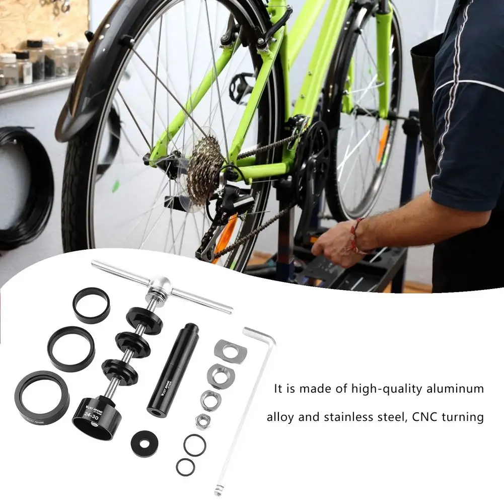 For BB86/PF30/92/386 MTB Bike Road Fixed Gear Bicycle Axle Cente Press-In Bottom Bracket Install Removal Tool Axle Disassembly
For BB86/PF30/92/386 MTB Bike Road Fixed Gear Bicycle Axle Cente Press-In Bottom Bracket Install Removal Tool Axle Disassembly