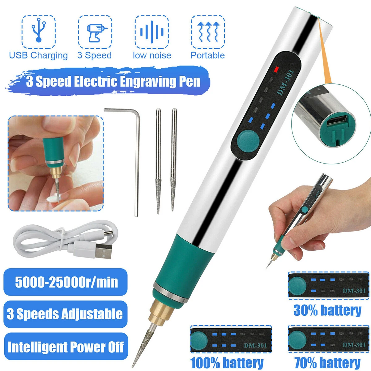 Перезаряжаемая шлифовальная ручка с 3 скоростями, регулируемая шлифовальная машинка для ногтей из камня, устройство для шлифовки металличе...
Перезаряжаемая шлифовальная ручка с 3 скоростями, регулируемая шлифовальная машинка для ногтей из камня, устройство для шлифовки металличе...