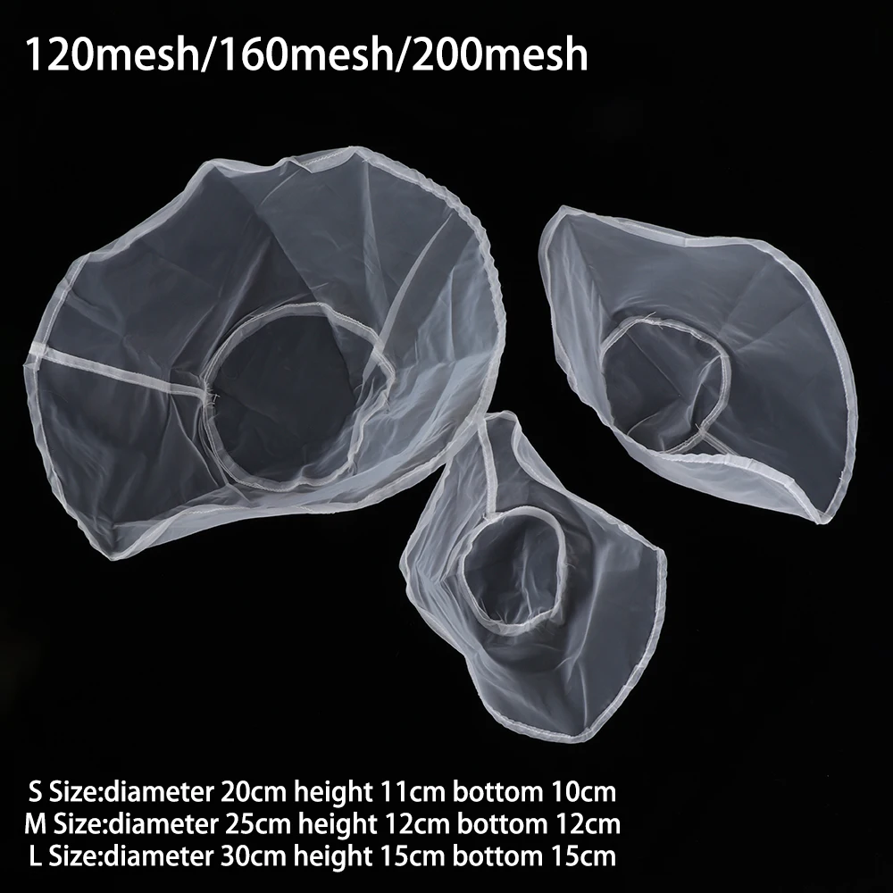 120/160/200mesh Reusable Fine Mesh Wine Strainer Juice Soy Milk Nut Milk Tea Nylon Filter Bag Bowl Shape Food Coffee Filter
120/160/200mesh Reusable Fine Mesh Wine Strainer Juice Soy Milk Nut Milk Tea Nylon Filter Bag Bowl Shape Food Coffee Filter