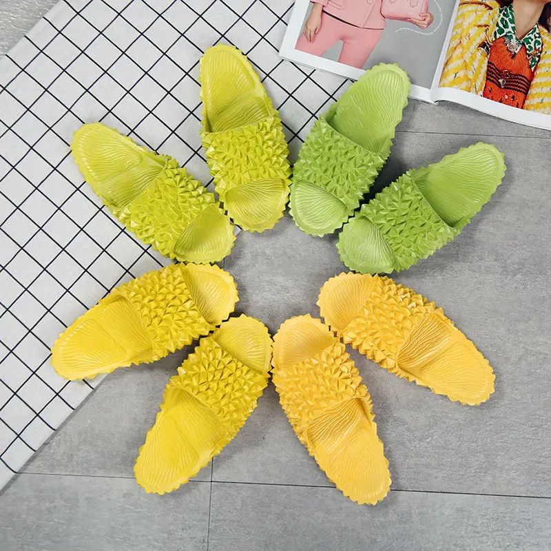 Durian Indoor Slippers Creative Ladies Slides Green Drag Shoes With Spikes Women Shoes Mules Summer Garden Beach Slippers
Durian Indoor Slippers Creative Ladies Slides Green Drag Shoes With Spikes Women Shoes Mules Summer Garden Beach Slippers