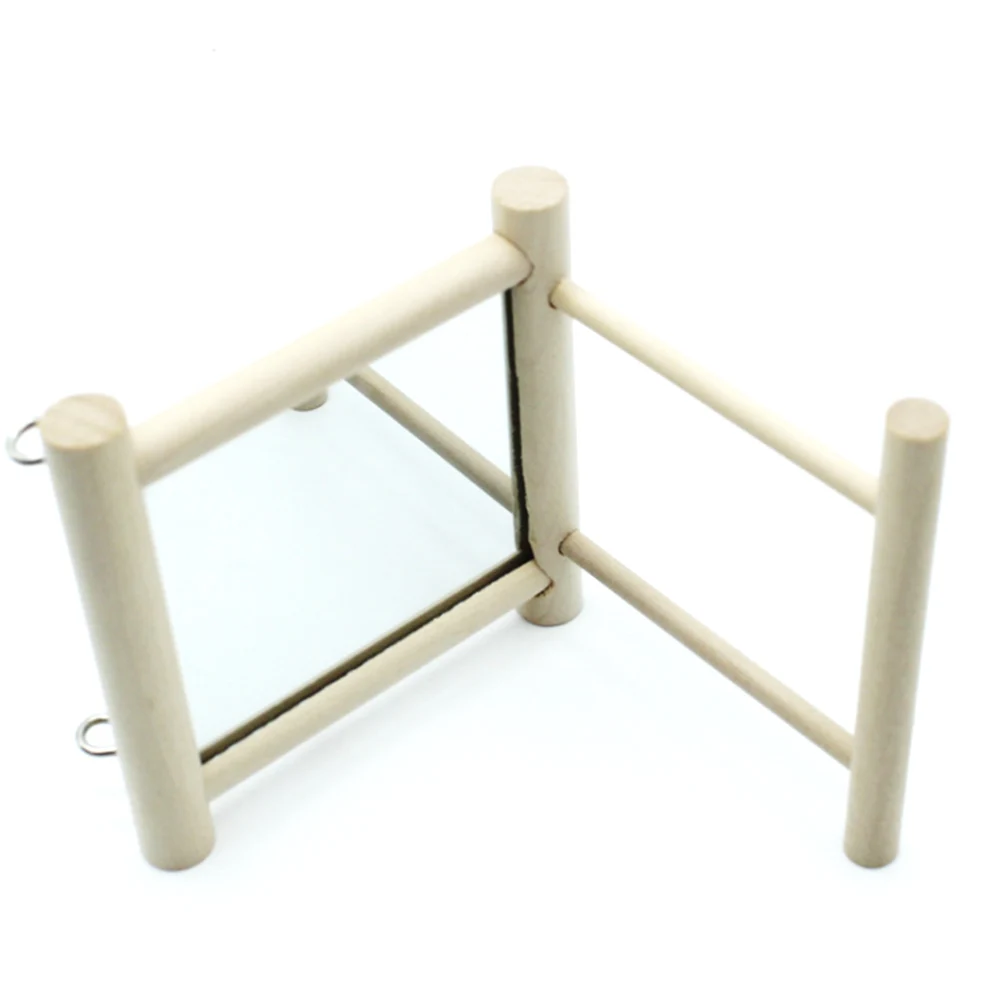 Funny Wooden Bird Toy Mirror Stand Platform Toys For Parrots Cockatiel Vogel Bird Mirror Cage Stand Bar Accessories 10*10*10cm
Funny Wooden Bird Toy Mirror Stand Platform Toys For Parrots Cockatiel Vogel Bird Mirror Cage Stand Bar Accessories 10*10*10cm