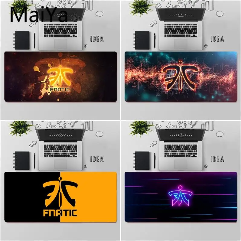 Maiya высокое качество Fnatic логотип под заказ игровой коврик для мыши ноутбука