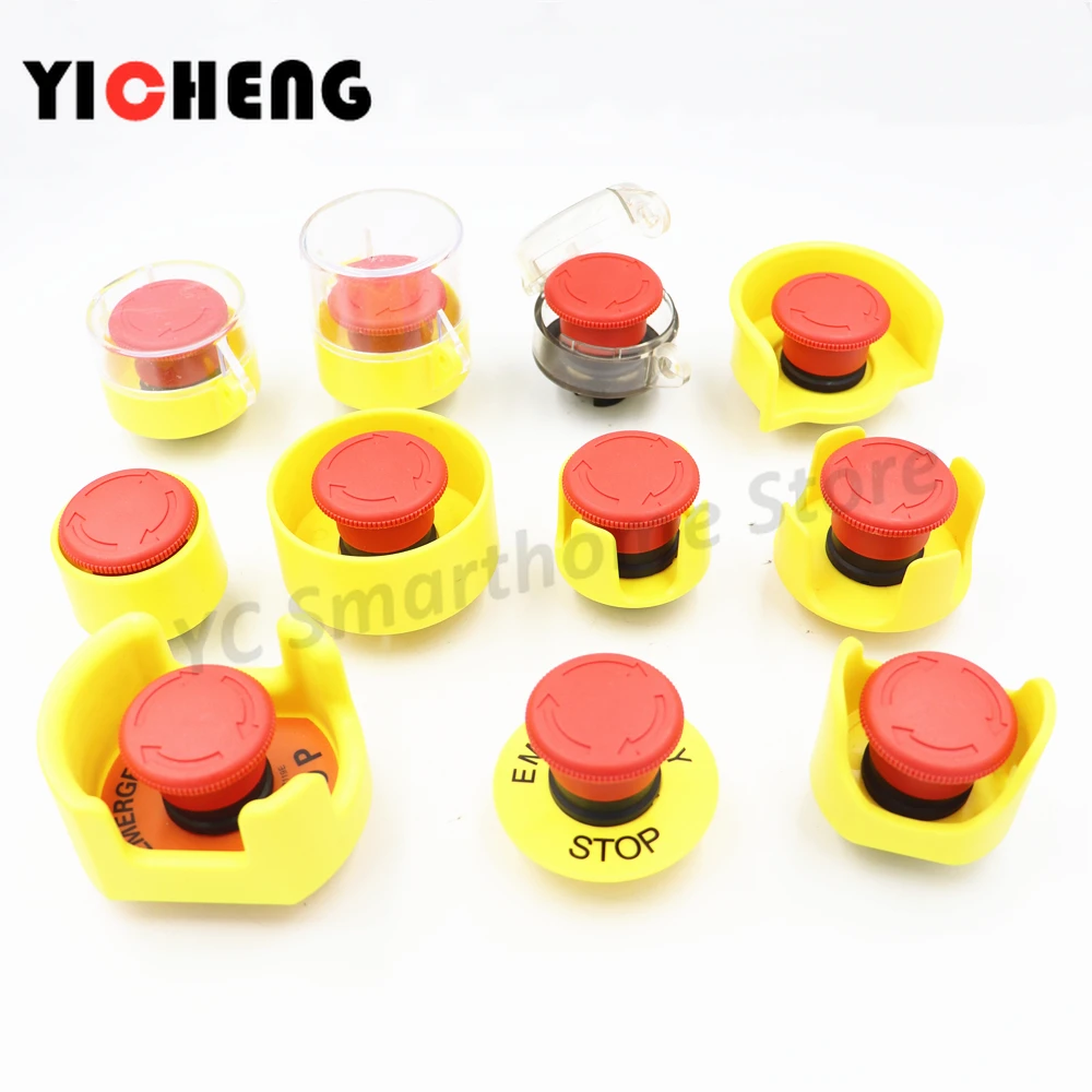 1set Emergency stop button protective cover,switch preventing misoperation, yellow 22mm emergency mushroom head protective seat
1set Emergency stop button protective cover,switch preventing misoperation, yellow 22mm emergency mushroom head protective seat