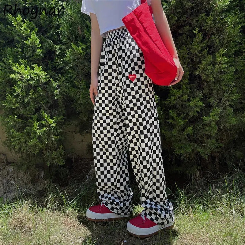 Pants Women Leisure Full Length Loose Plaid All-match Elastic Waist Design Newest Chic Cozy Spring Ladies Clothing Mopping Soft
Pants Women Leisure Full Length Loose Plaid All-match Elastic Waist Design Newest Chic Cozy Spring Ladies Clothing Mopping Soft
