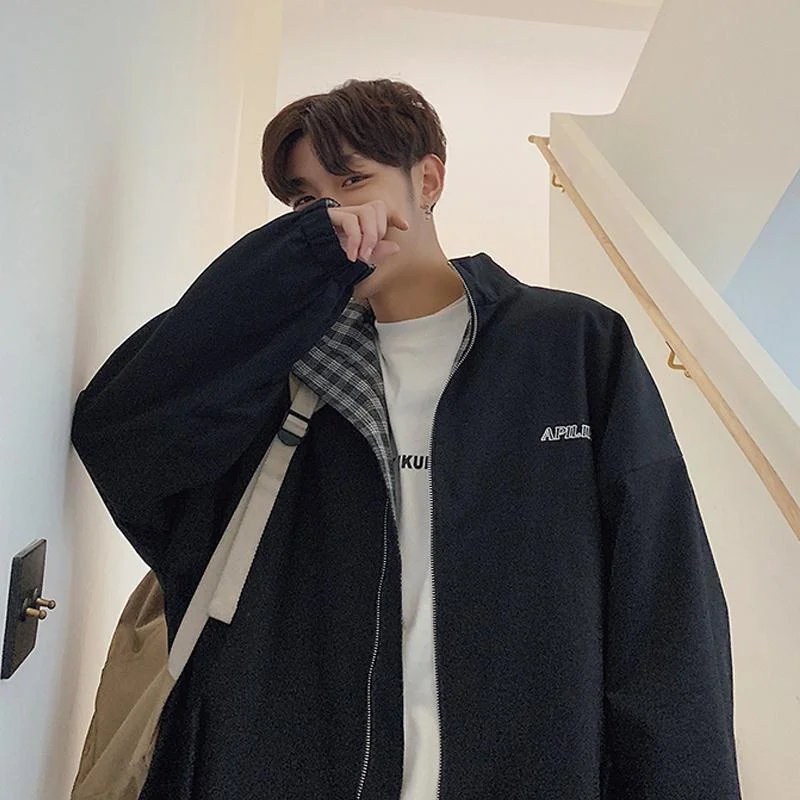 Both sides wear casual workwear jacket Hong Kong style unise Korean fashion trend jacket men's baseball uniform loose streetwear
Both sides wear casual workwear jacket Hong Kong style unise Korean fashion trend jacket men's baseball uniform loose streetwear