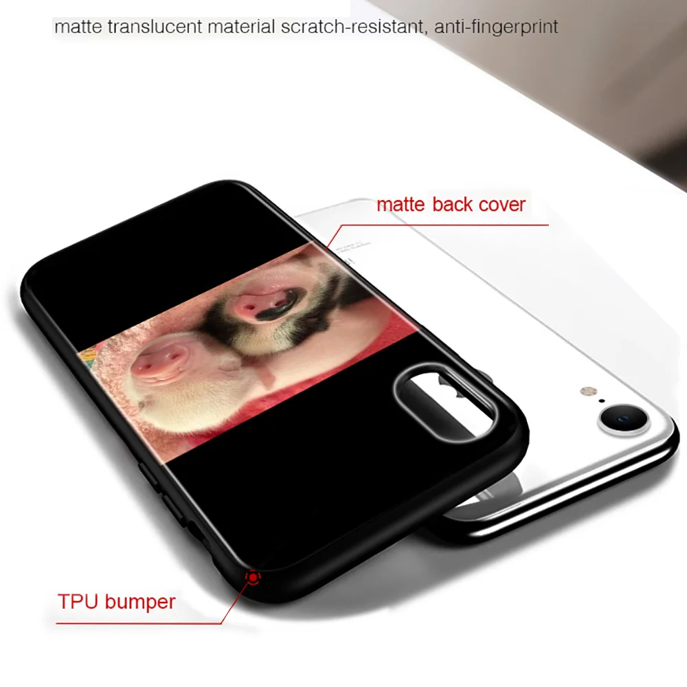 Bright Black Cover Cute Little Pink Pet Pig For iPhone 2020 11 Pro XS Max XR X 8 7 6 6S Plus 5 Phone Case
Bright Black Cover Cute Little Pink Pet Pig For iPhone 2020 11 Pro XS Max XR X 8 7 6 6S Plus 5 Phone Case