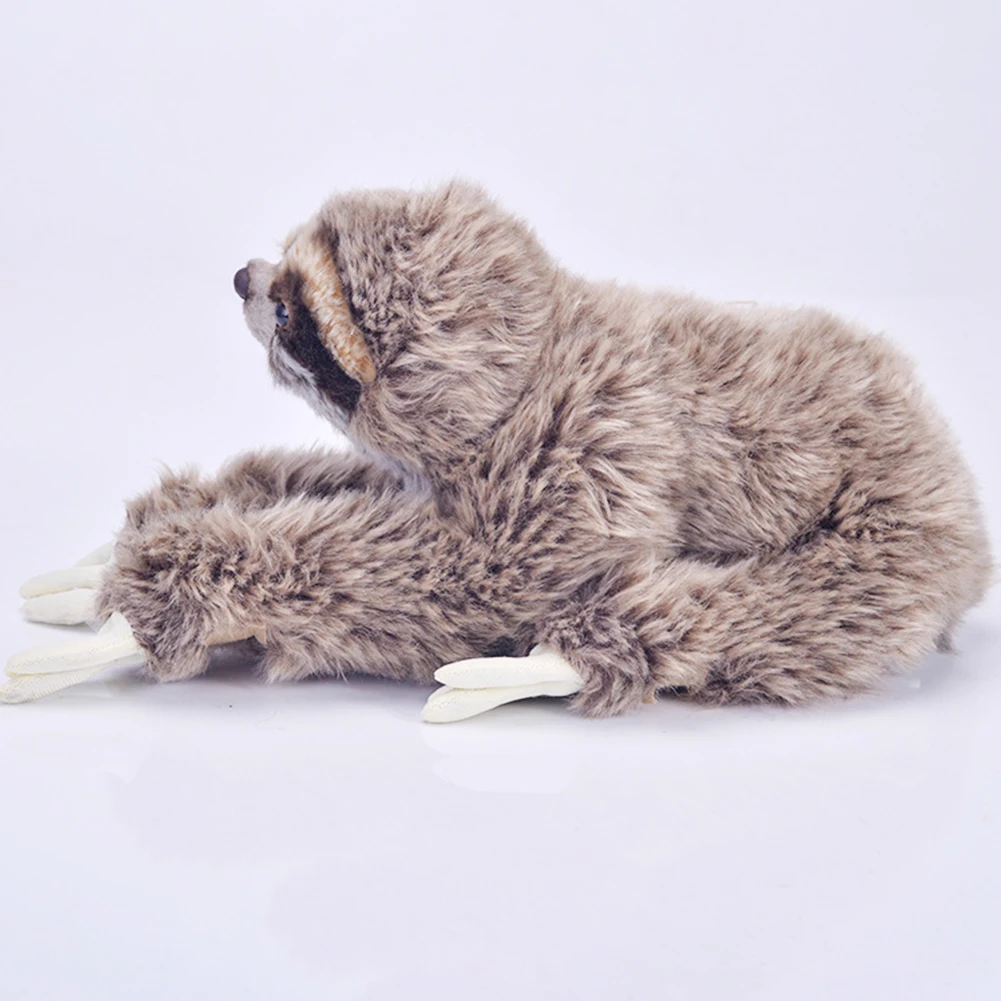 

Lifelike Children Gifts TEDDY Birthday Critters Plush Sloth Animals Stuffed Toy Cuddly Soft Cute Three Toed Doll Lying