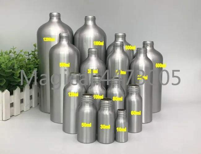 50/100pcs 10/30/50ml small Aluminum silver empty bottle Screw cap cosmetic jar Sample Perfume essential oil Refillable bottles | Красота и