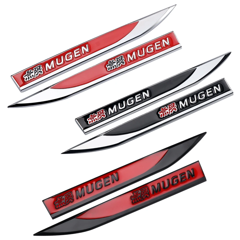 2Pcs 3D Metal Mugen Emblem Car Styling Side Fender Badge Emblem Sticker For Honda Civic Odyssey Accord CR-V FIT City Accessories
2Pcs 3D Metal Mugen Emblem Car Styling Side Fender Badge Emblem Sticker For Honda Civic Odyssey Accord CR-V FIT City Accessories