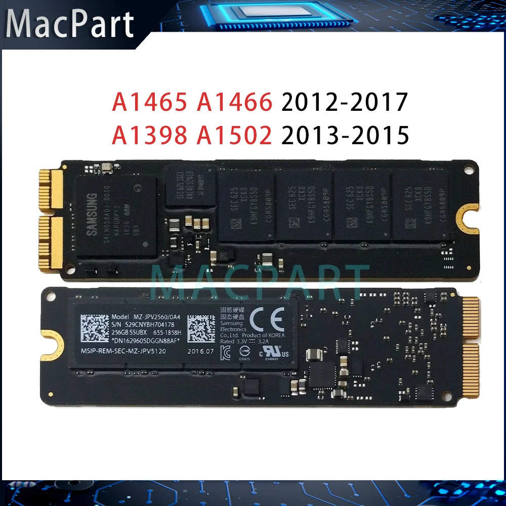 Original SSD Solid State Drive For Macbook Air A1465 A1466 Pro Retina A1398 A1502 128GB 256GB 512GB 2013-2017 Year
Original SSD Solid State Drive For Macbook Air A1465 A1466 Pro Retina A1398 A1502 128GB 256GB 512GB 2013-2017 Year