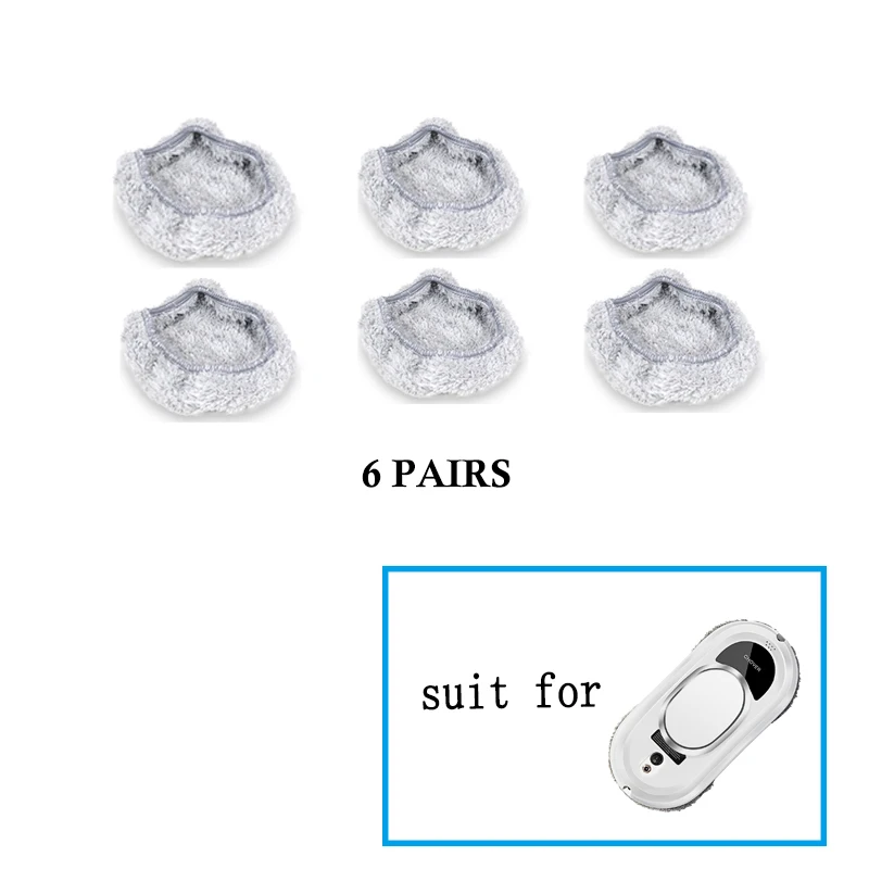 CHOVERY Vacuum cleaner Window Cleaning Robot Cleaning Cloth 6 pairs For Electric Window Cleaning Robot Vacuum cleaner Washer
CHOVERY Vacuum cleaner Window Cleaning Robot Cleaning Cloth 6 pairs For Electric Window Cleaning Robot Vacuum cleaner Washer