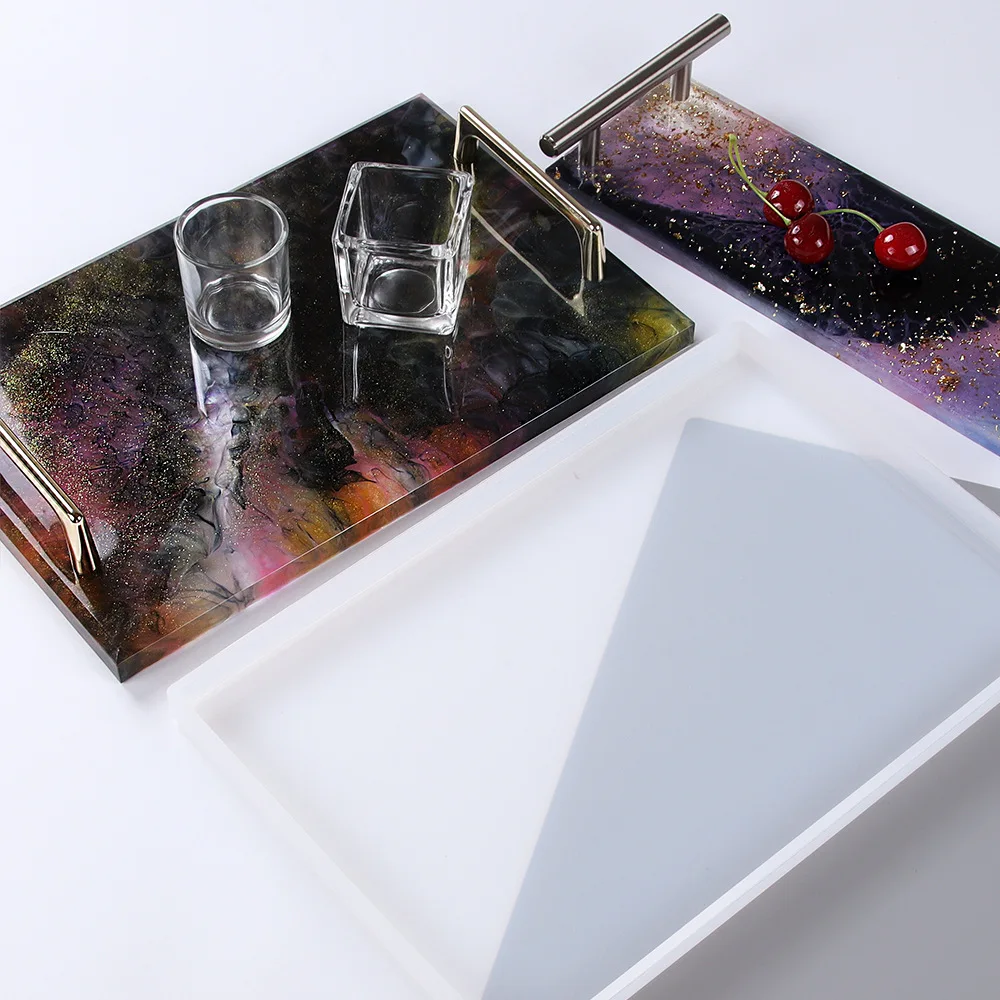 Large Rectangle Tray Mold Crystal Epoxy Resin Silicone Mold for DIY Fruit Disc Tea Plate Tabletop Coaster Making Molds Tool
Large Rectangle Tray Mold Crystal Epoxy Resin Silicone Mold for DIY Fruit Disc Tea Plate Tabletop Coaster Making Molds Tool