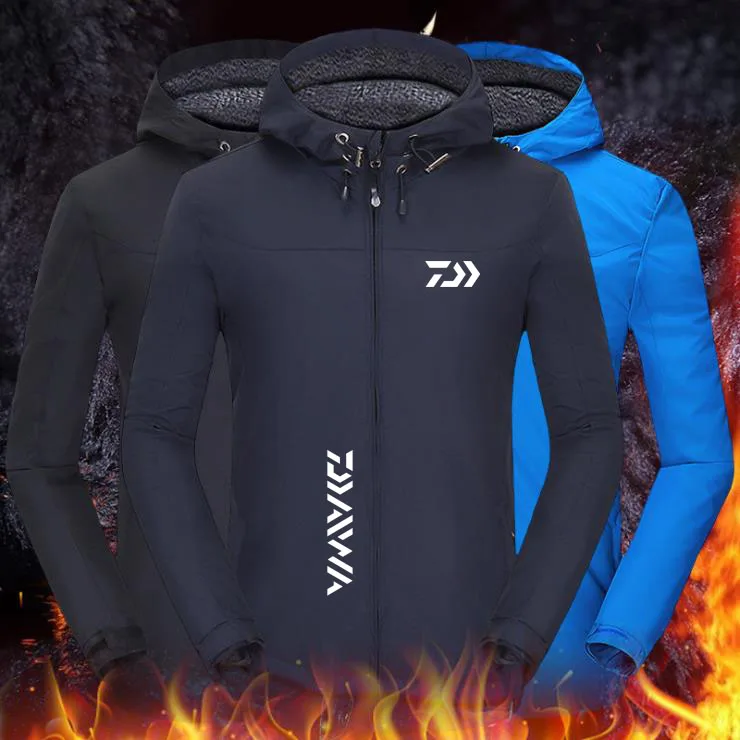 2020 DAIWA Fishing Jackets Autumn Winter Fleece Thick Warm Waterproof Fishing Clothing DAWA Outdoor Sport Hooded Fishing Shirts
2020 DAIWA Fishing Jackets Autumn Winter Fleece Thick Warm Waterproof Fishing Clothing DAWA Outdoor Sport Hooded Fishing Shirts