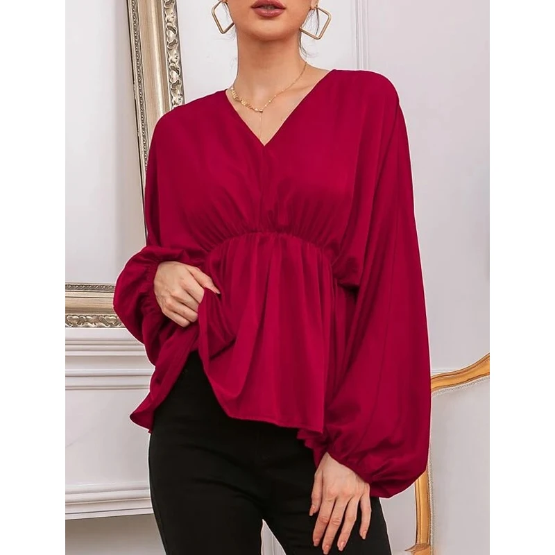 2021 Autumn And Winter New French Fashion European And American Style Niche V-Neck Elastic Waist Tight Bat Long Sleeve Shirt Top
2021 Autumn And Winter New French Fashion European And American Style Niche V-Neck Elastic Waist Tight Bat Long Sleeve Shirt Top