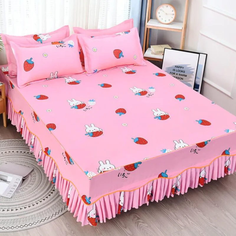 New Princess Style Bedroom Dormitory Bedding 1Bed Skirt+2pillowcase Dust-proof Bedspread Non-Slip King/Queen Size 2021 J8572
New Princess Style Bedroom Dormitory Bedding 1Bed Skirt+2pillowcase Dust-proof Bedspread Non-Slip King/Queen Size 2021 J8572