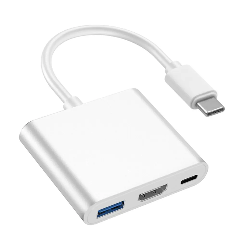 Type C To HDMI-compatible USB PD 5-in-1 Adapter Cable Video Adapter Cable With 3 USB 3.0 Hubs Type C Charging Ports
Type C To HDMI-compatible USB PD 5-in-1 Adapter Cable Video Adapter Cable With 3 USB 3.0 Hubs Type C Charging Ports