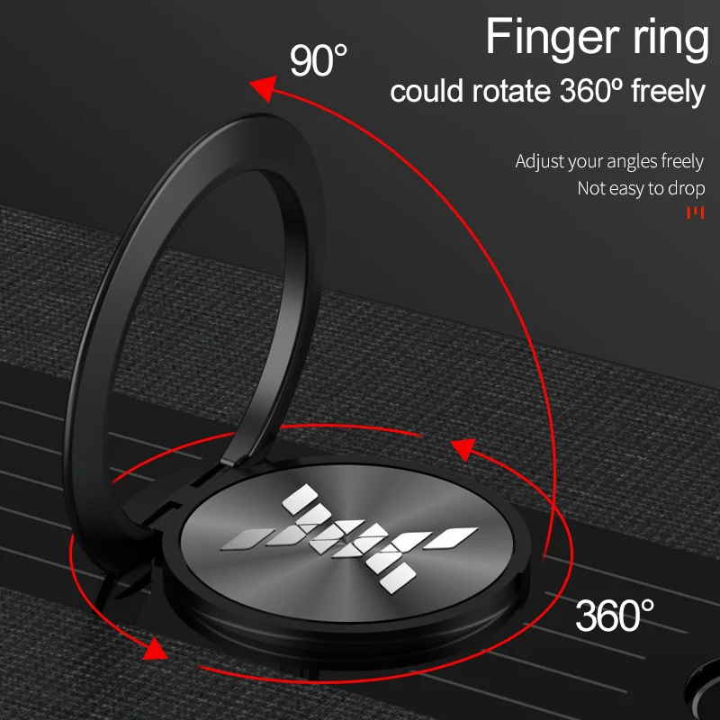 Роскошный чехол с магнитным кольцом для Huawei Honor 6X мягкая силиконовая рамка задняя