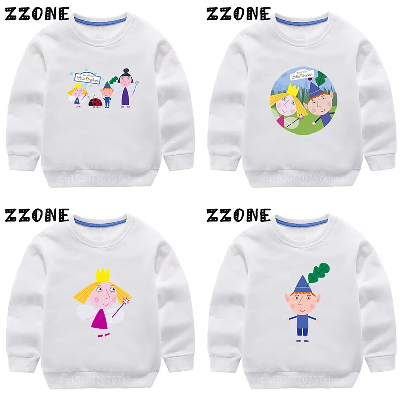 New Spring Autumn Baby Girls Sweatshirts Ben and Holly Kingdom Cartoon Cute Kids Hoodies Children Pullover Tops Boys Clothes
New Spring Autumn Baby Girls Sweatshirts Ben and Holly Kingdom Cartoon Cute Kids Hoodies Children Pullover Tops Boys Clothes