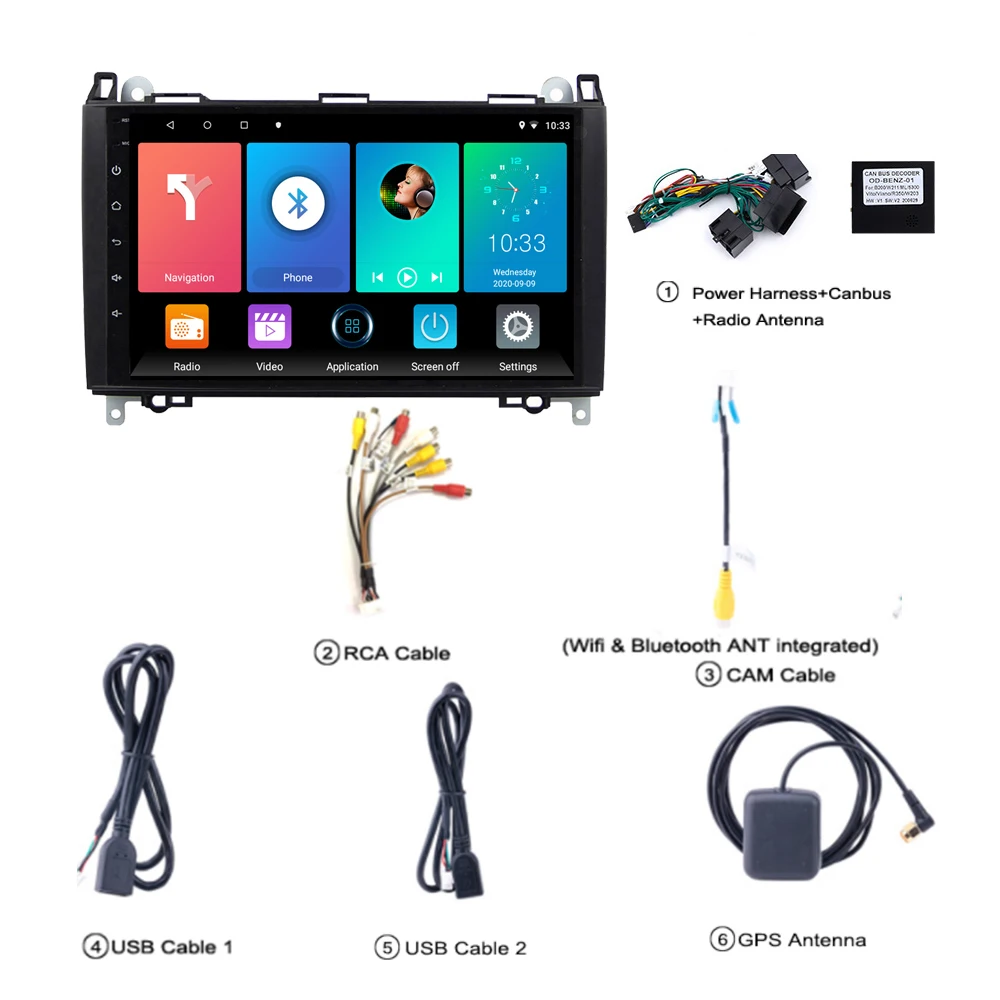 Eastereggs 2 Din Android Car Radio For Mercedes Benz B W245 B150 B160 B170 B180 B200 B55 2004-2012 WIFI GPS Navigation BT Stereo
Eastereggs 2 Din Android Car Radio For Mercedes Benz B W245 B150 B160 B170 B180 B200 B55 2004-2012 WIFI GPS Navigation BT Stereo