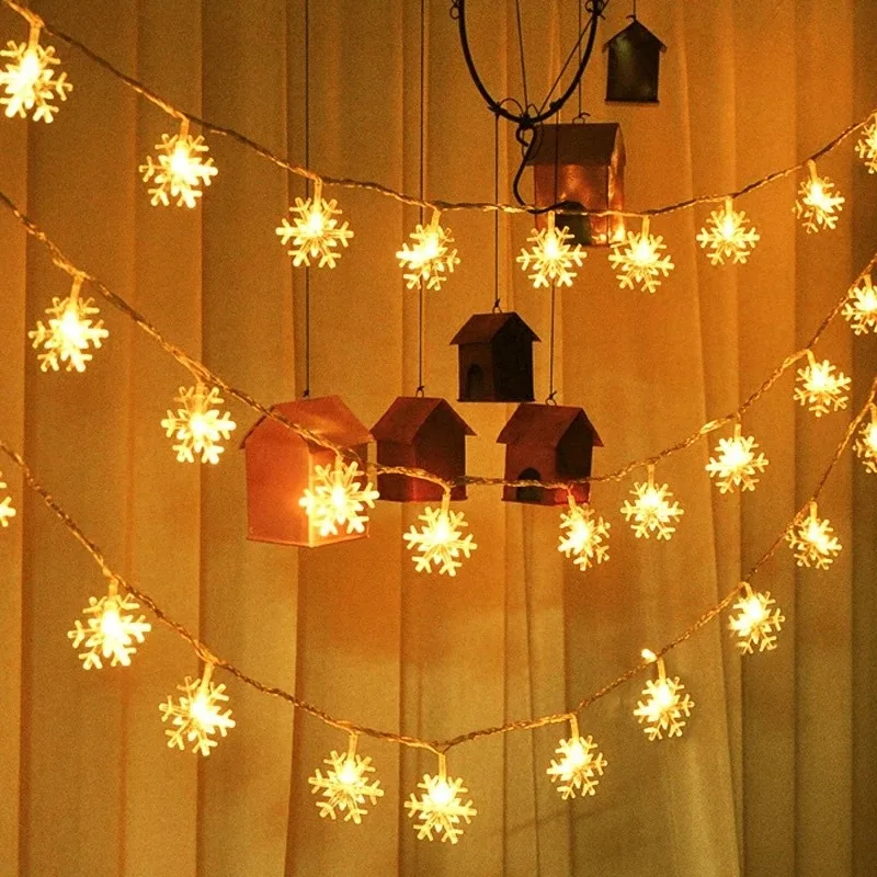 10/20/40 LED Snowflake Light String Twinkle Garlands Battery Powered Christmas Lamp Holiday Party Wedding Decorative Fairy Light
10/20/40 LED Snowflake Light String Twinkle Garlands Battery Powered Christmas Lamp Holiday Party Wedding Decorative Fairy Light