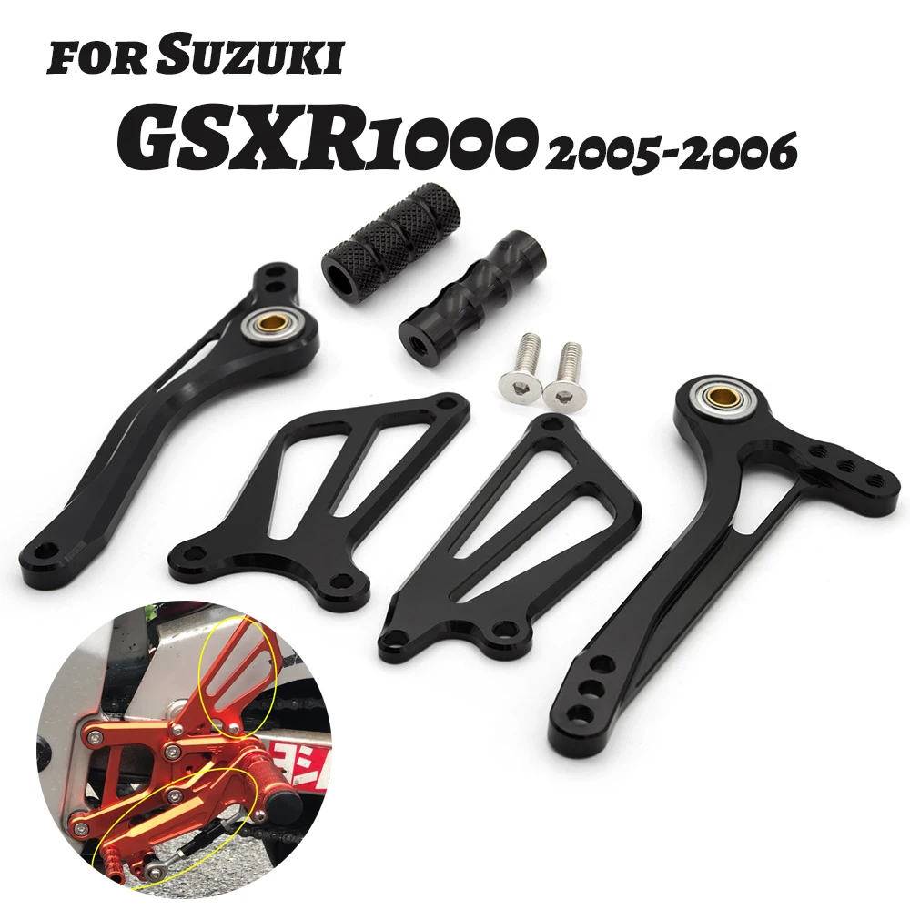 Motorcycle Rearset Brake Gear Shift Shifter Lever + Wing For Suzuki GSXR GSX-R 1000 GSXR1000 K5 K6 Footpeg Footrest Accessories
Motorcycle Rearset Brake Gear Shift Shifter Lever + Wing For Suzuki GSXR GSX-R 1000 GSXR1000 K5 K6 Footpeg Footrest Accessories