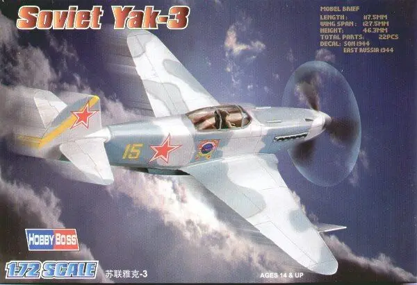 US Stock Trumpeter 80255 1/72 Soviet Yak-3 Fighter Bomber Interceptor Plane Jet Model TH06202-SMT4
US Stock Trumpeter 80255 1/72 Soviet Yak-3 Fighter Bomber Interceptor Plane Jet Model TH06202-SMT4
