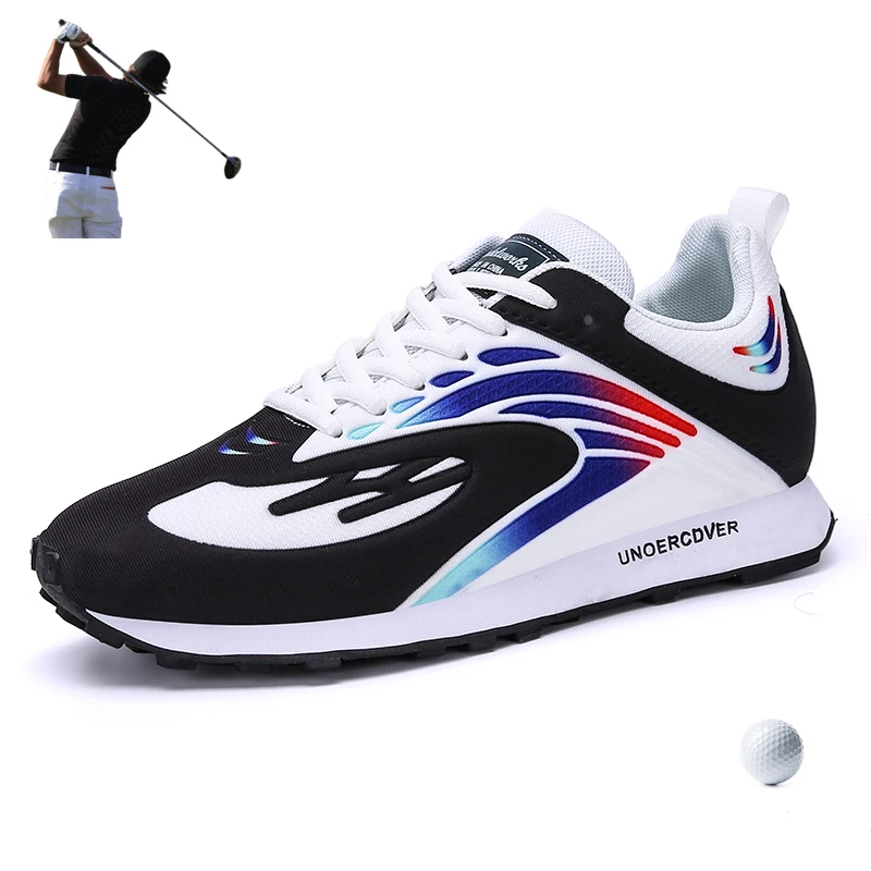 Spring Autumn Golf Trainers Men Non-Slip Male Sports Golf Shoes Outside Grass Walking Comfortable Man Sports Shoes Golfing 
Spring Autumn Golf Trainers Men Non-Slip Male Sports Golf Shoes Outside Grass Walking Comfortable Man Sports Shoes Golfing