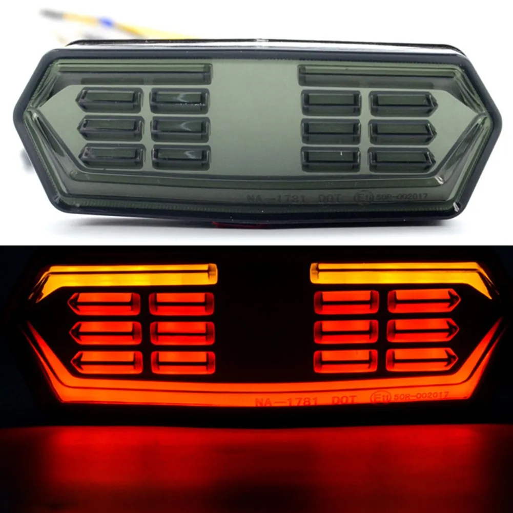1pc Motorcycle Rear Tail Light LED Turn Signal Light Brake Light Lamp Flowing Runing Taillight For Honda Grom125 CBR650F CTX700N
1pc Motorcycle Rear Tail Light LED Turn Signal Light Brake Light Lamp Flowing Runing Taillight For Honda Grom125 CBR650F CTX700N