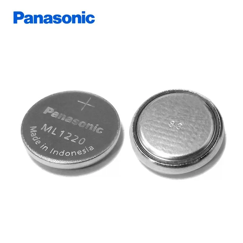 2pcs/lot Panasonic ML1220 3V Rechargeable Battery CMOS RTC BIOS Back Up Cell Button Coin Batteries Cell ML 1220
2pcs/lot Panasonic ML1220 3V Rechargeable Battery CMOS RTC BIOS Back Up Cell Button Coin Batteries Cell ML 1220