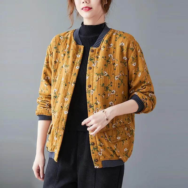 Women Cotton Linen Casual Jackets New Arrival 2021 Autumn Arts Style Vintage Floral Print Loose Female Long Sleeve Coats B1430
Women Cotton Linen Casual Jackets New Arrival 2021 Autumn Arts Style Vintage Floral Print Loose Female Long Sleeve Coats B1430