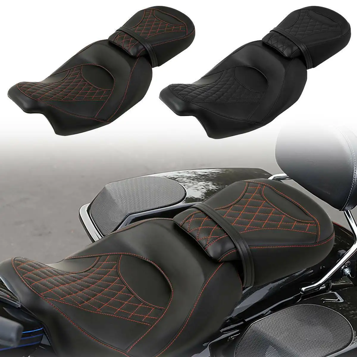 Motorcycle Driver Rear Passenger Pillion Seat For Harley Touring Road Glide Road King Street Glide Electra Glide 2009-2021 2020
Motorcycle Driver Rear Passenger Pillion Seat For Harley Touring Road Glide Road King Street Glide Electra Glide 2009-2021 2020