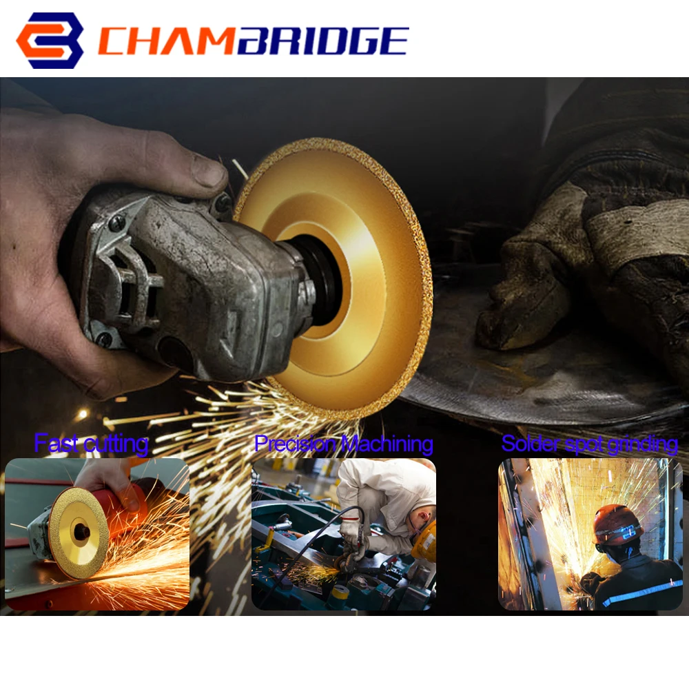 Diamond Thickened Brazed Coated Grinding Disc Grinding Wheel 100-180mm For Coarse Glass Cutting Angle Grinder Accessories
Diamond Thickened Brazed Coated Grinding Disc Grinding Wheel 100-180mm For Coarse Glass Cutting Angle Grinder Accessories