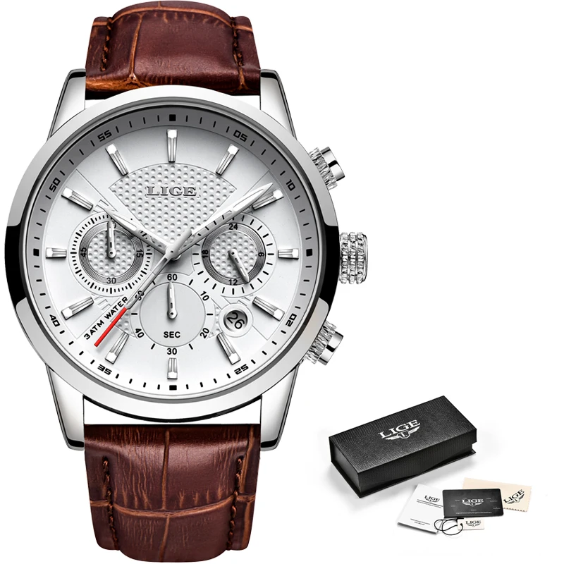 2020 New Mens Watches LIGE Top Brand Leather Chronograph Waterproof Sport Automatic Date Quartz Watch For Men Relogio Masculino
2020 New Mens Watches LIGE Top Brand Leather Chronograph Waterproof Sport Automatic Date Quartz Watch For Men Relogio Masculino