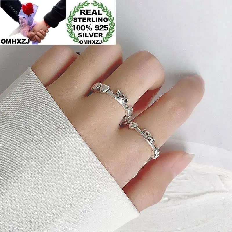 OMHXZJ Wholesale HC176 European Fashion Fine Woman Girl Birthday Party Gift Vintage 520 Heart 100% 925 Sterling Silver Open Ring
OMHXZJ Wholesale HC176 European Fashion Fine Woman Girl Birthday Party Gift Vintage 520 Heart 100% 925 Sterling Silver Open Ring