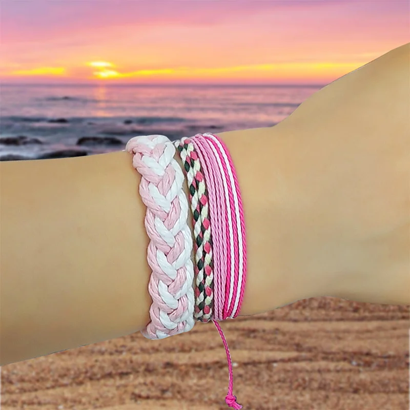 Girls Charm Pink Color Braided Rope Bracelets Strands Friendship Cord Handmade Rainbow Bracelet Jewelry Gift
Girls Charm Pink Color Braided Rope Bracelets Strands Friendship Cord Handmade Rainbow Bracelet Jewelry Gift