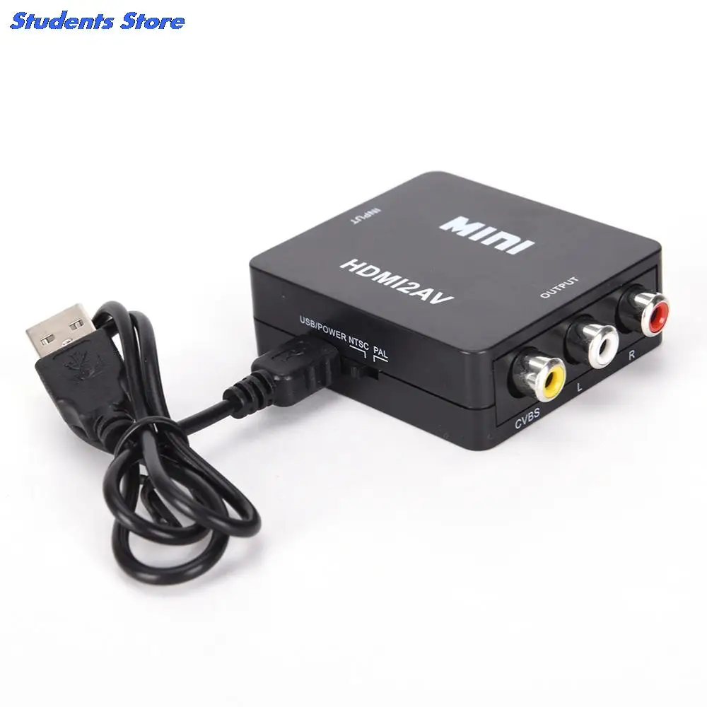HDMI To RCA AV/CVBS Adapter HD 1080P Mini HDMI2AV Video Converter | Электроника