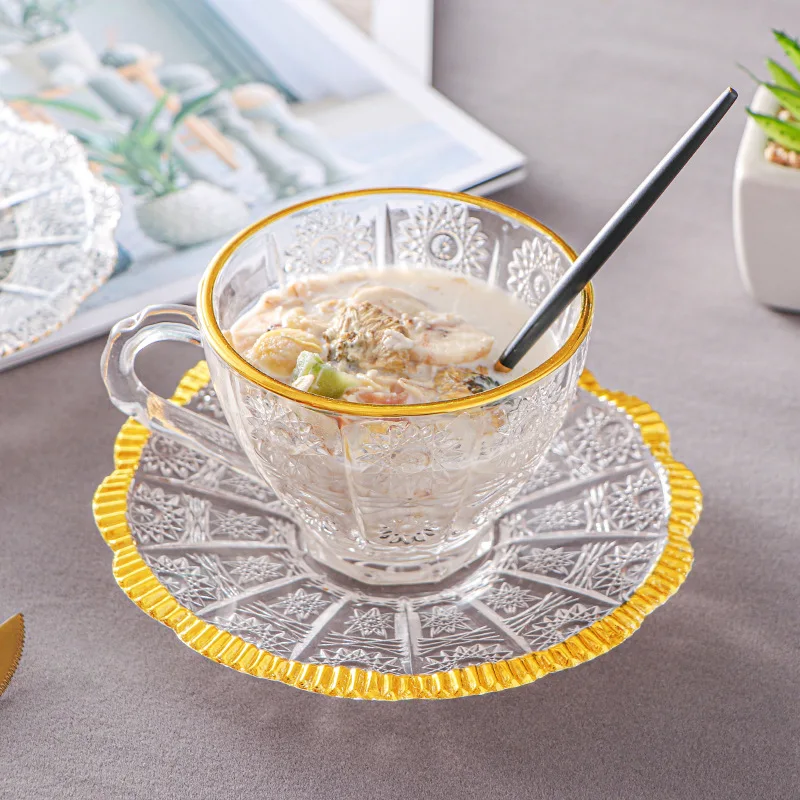 New creative Phnom Penh sun pattern European retro coffee pull modern design classic saucer set simple glass Spanish tazas
New creative Phnom Penh sun pattern European retro coffee pull modern design classic saucer set simple glass Spanish tazas