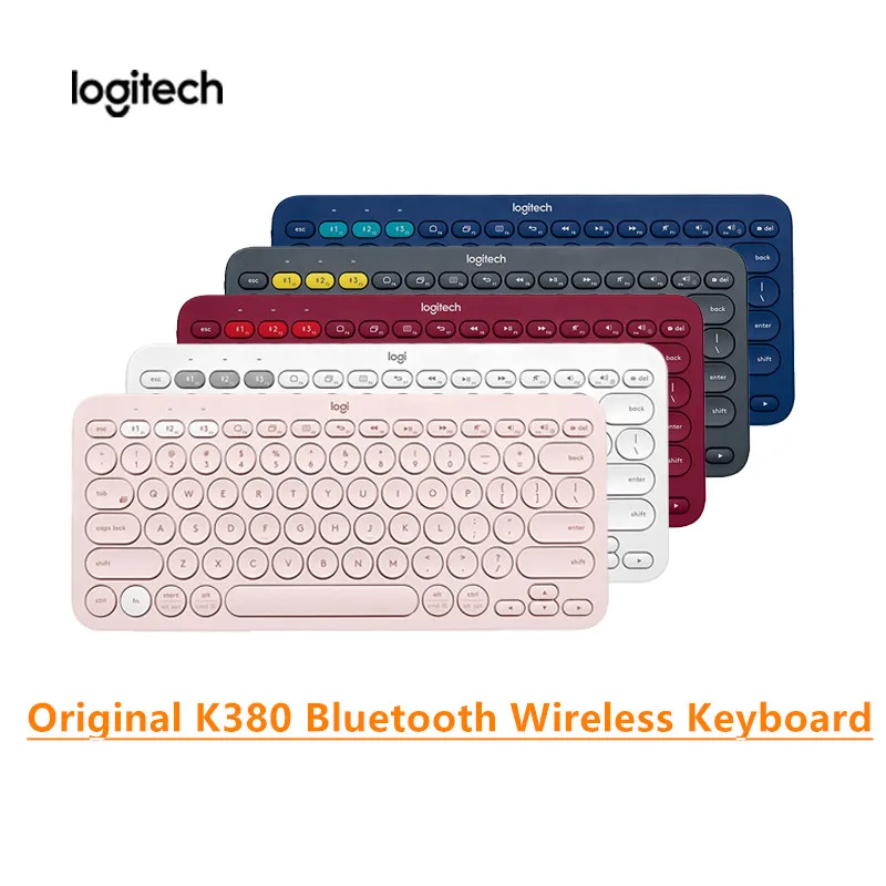 

Original Logitech K380 Wireless Bluetooth Keyboard Multi-Device Ultra Mini Keyboard for iOS Android Tablet Laptop Smartphone