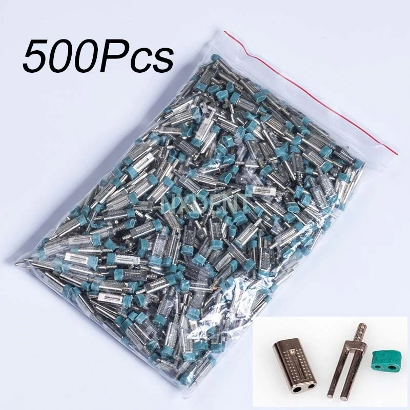 

500pcs/bag Dental Double Twin Master Pins with Sleeves Lab Stone Model Work Use with Pindex Dental Lab Dowel Pin