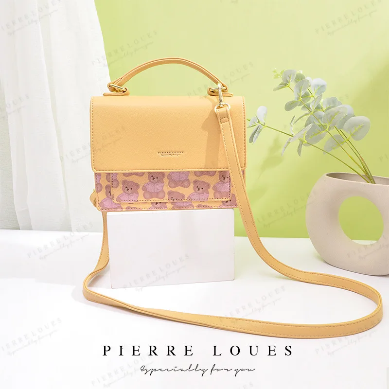 2021 New Women Crossbody Bag Cute Bear Pattern Small Square Bags PU Leather Purse and Handbag Female Shoulder Bags Phone Wallet
2021 New Women Crossbody Bag Cute Bear Pattern Small Square Bags PU Leather Purse and Handbag Female Shoulder Bags Phone Wallet