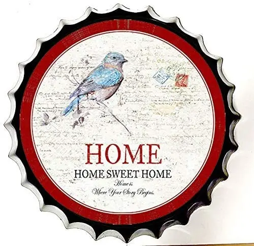 Modern Retro Tin Sign Bottle Cap Metal Poster - Home, Home Sweet Home - ! for Shop/Bar/Club/Cafe/Home/Wall Decor
Modern Retro Tin Sign Bottle Cap Metal Poster - Home, Home Sweet Home - ! for Shop/Bar/Club/Cafe/Home/Wall Decor