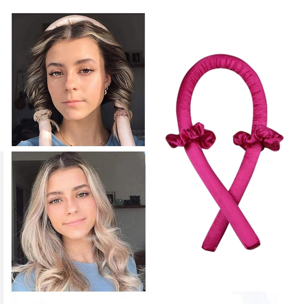 Women Heatless Curling Rod Headband Curls Ribbon Curler Soft Wave DIY Tools
Women Heatless Curling Rod Headband Curls Ribbon Curler Soft Wave DIY Tools