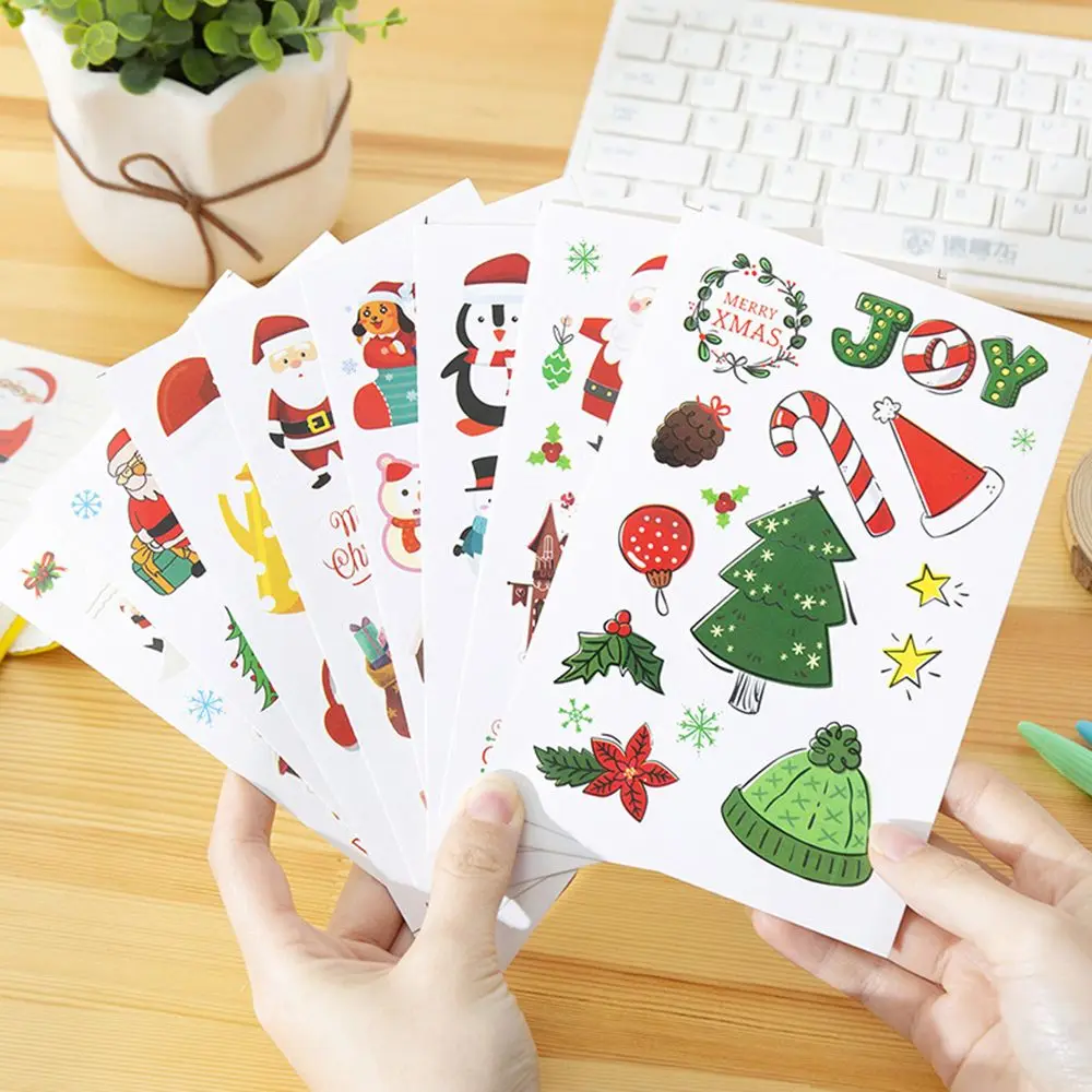 10Pcs Children Christmas Stickers Cartoon Santa Snowman Scrapbooking Wrapping Gift Seal Labels Christmas Tags Envelope Labels 
10Pcs Children Christmas Stickers Cartoon Santa Snowman Scrapbooking Wrapping Gift Seal Labels Christmas Tags Envelope Labels