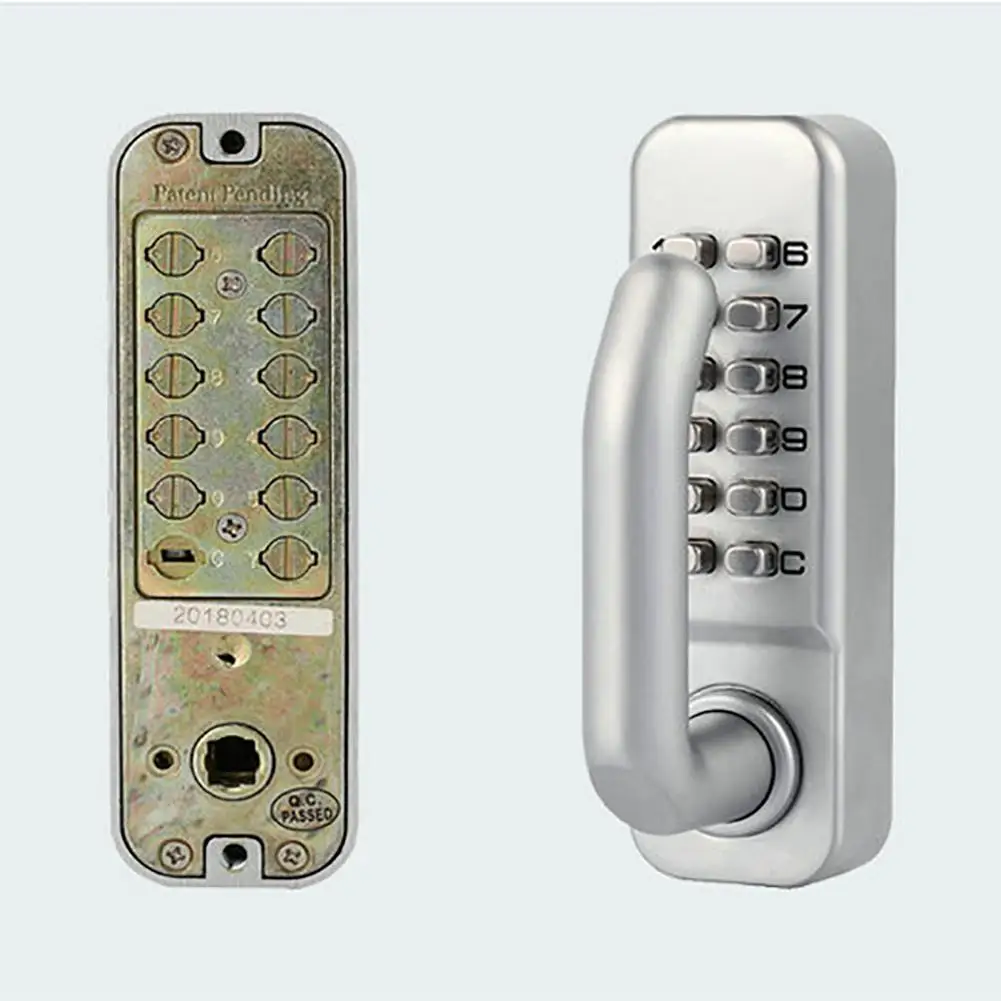 Mechanical digital button door lock keyless combination code lock 1 x door lock front panel latch manual door lock
Mechanical digital button door lock keyless combination code lock 1 x door lock front panel latch manual door lock